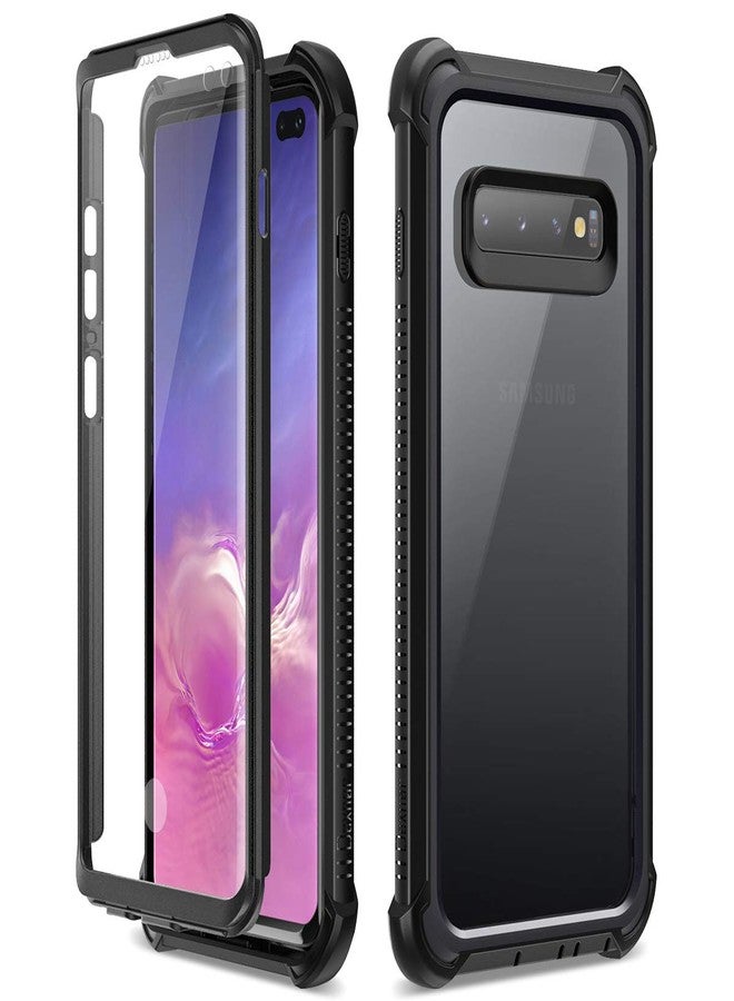 ديكسنور جراب Dexnor لهاتف Galaxy S10 Plus مع واقي شاشة، شفاف ومتين، يوفر حماية كاملة للجسم، مقاوم للصدمات، غطاء خلفي صلب مزدوج الطبقات شديد التحمل لهاتف Samsung Galaxy S10 Plus - Image 1