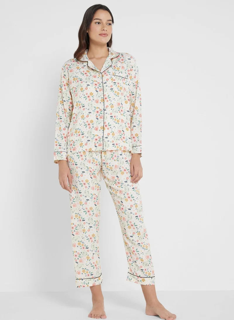 ELLA All Over Print Pyjama Set