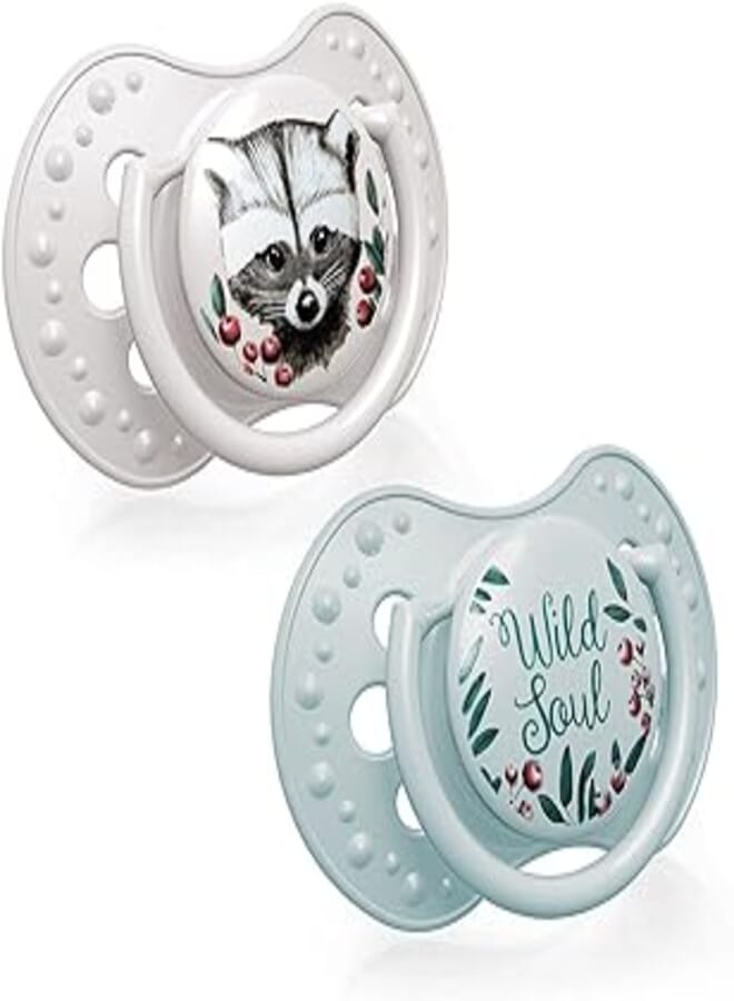 LOVI Silicone Dynamic Soother 6-18m 2 pcs Wild Soul Boy