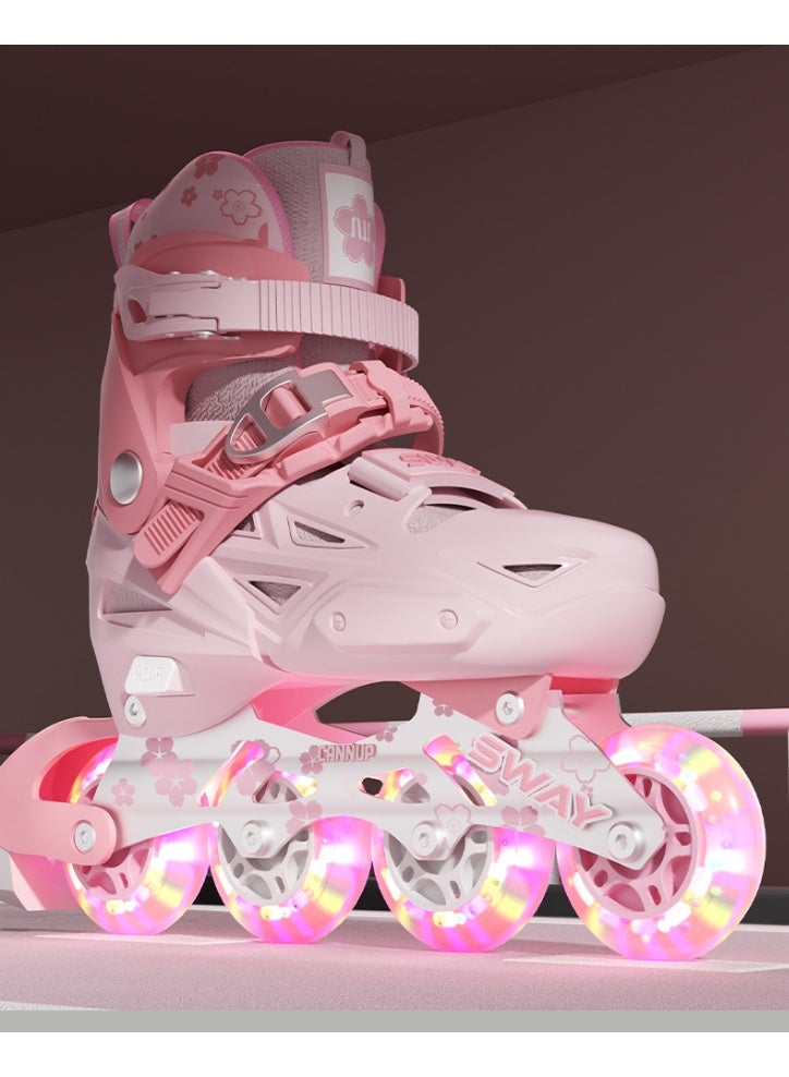 sway Roller Skate Shoes for Kids Inline skates with Full Light Up Wheels for Girls and Boys Beginners - Image 5
