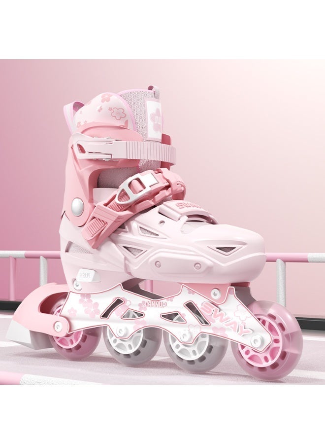 sway Roller Skate Shoes for Kids Inline skates with Full Light Up Wheels for Girls and Boys Beginners - Image 4