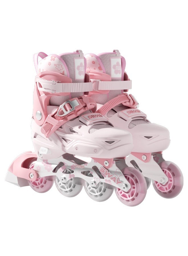 sway Roller Skate Shoes for Kids Inline skates with Full Light Up Wheels for Girls and Boys Beginners - Image 1