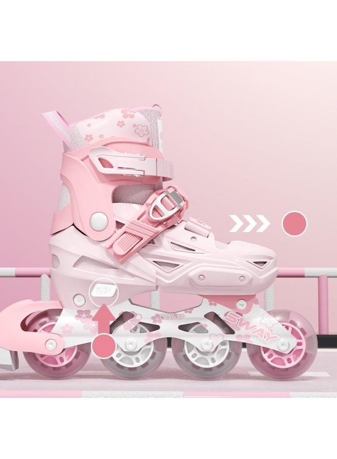 sway Roller Skate Shoes for Kids Inline skates with Full Light Up Wheels for Girls and Boys Beginners - Image 2