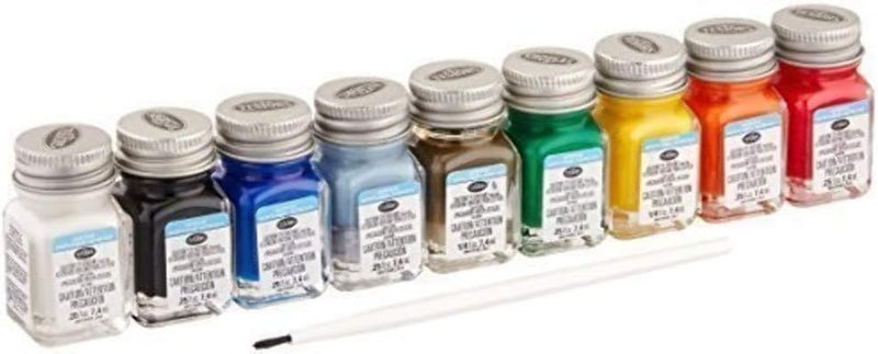 Testors Acrylic Value Finishing Paint Set - 9196T, Multicolor with Paint Brush - Image 3