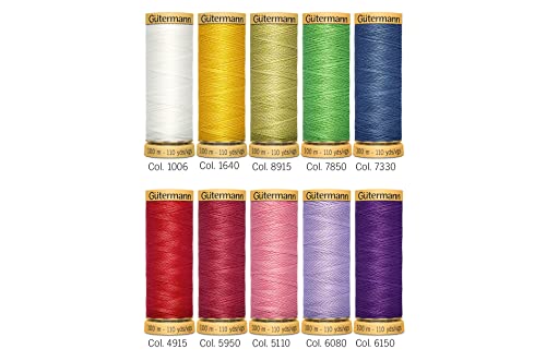 A&E GUTERMANN CONSUMER DIV Gutermann Cotton Thread Set, Spring, 10 Spools - Image 2
