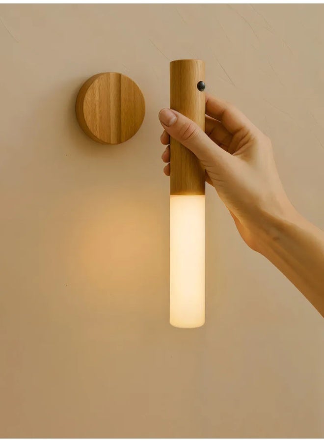 Executive LLC LED Wall Lamp Lights Indoor with Switch, USB Rechargeable Motion Sensor Magnetic Dimmable Induction Under Cabinet Light Bedroom Mirror Kitchen Sconces(Black) - Image 2