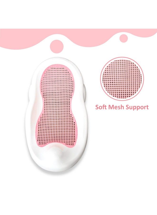 The Little Lookers Smart Clean Foldable Bath Chair For Baby With Anti Slip Baby Bath Tub For Newborn;Infants Portable Baby Bath Tub For 0 1 Years Old Baby (Bather Pink) - Image 3