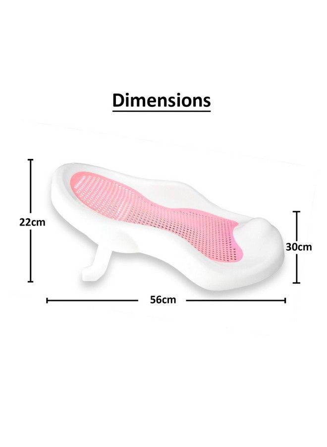 The Little Lookers Smart Clean Foldable Bath Chair For Baby With Anti Slip Baby Bath Tub For Newborn;Infants Portable Baby Bath Tub For 0 1 Years Old Baby (Bather Pink) - Image 4