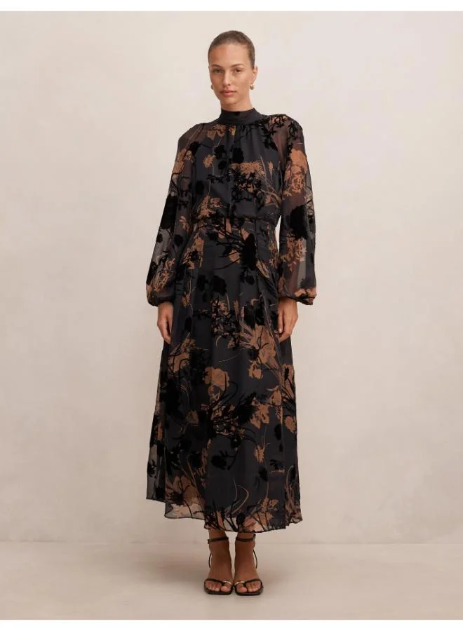 Forever New Janelle Velvet Burnout Maxi
