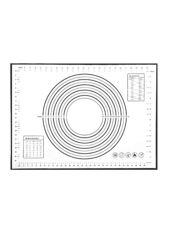 لوح عجن من السيليكون أبيض/ أسود 60x80Ø³Ù†ØªÙŠÙ…ØªØ± - Image 1