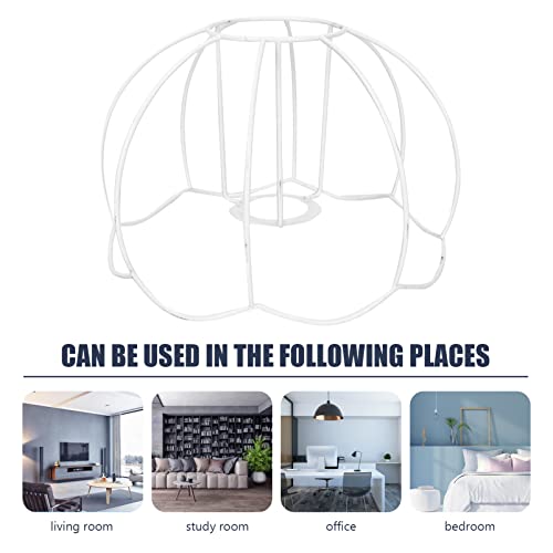 SOLUSTRE Lampshade Frame Wire Ring 9.05X9.05X5.31 Inch Metal Lamp Shade Holder for Diy Table Lamp Desk Lighting Accessories - Image 2
