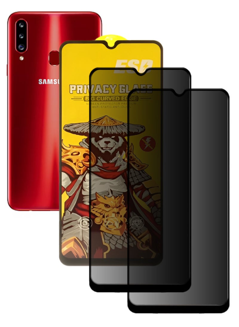 ESD 2 Pieces Tempered Dustproof Privacy Glass Screen Protector Compatible For Samsung Galaxy A20s - Image 1