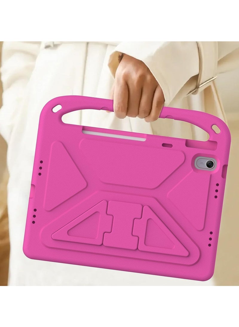 VKL - Case Compatible with Huawei MatePad  11.5's, Air 11.5 inch 2023 Released, [Kids Friendly] Lightweight EVA Shockproof Handle Stand Protective Cover for Huawei MatePad Air 11.5 (Rose Red) - Image 1