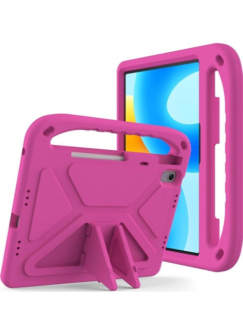 Case Compatible with Huawei MatePad  11.5's, Air 11.5 inch 2023 Released, [Kids Friendly] Lightweight EVA Shockproof Handle Stand Protective Cover for Huawei MatePad Air 11.5 (Rose Red)