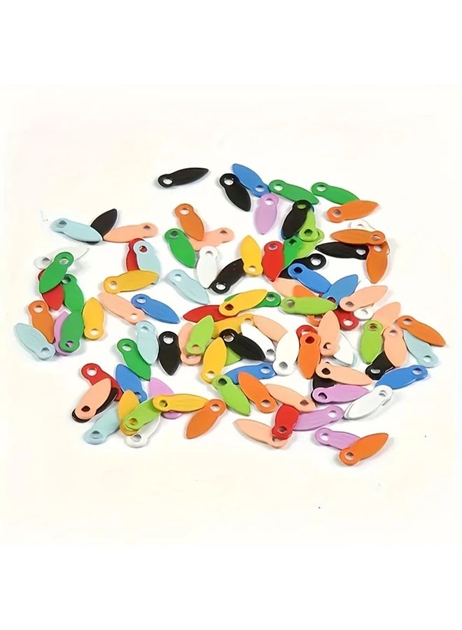 60 Mini Colorful Press On Nail Art Pieces Mixed Color Photo Frame Back Plate Accessories For Handmade Decoration - Image 4
