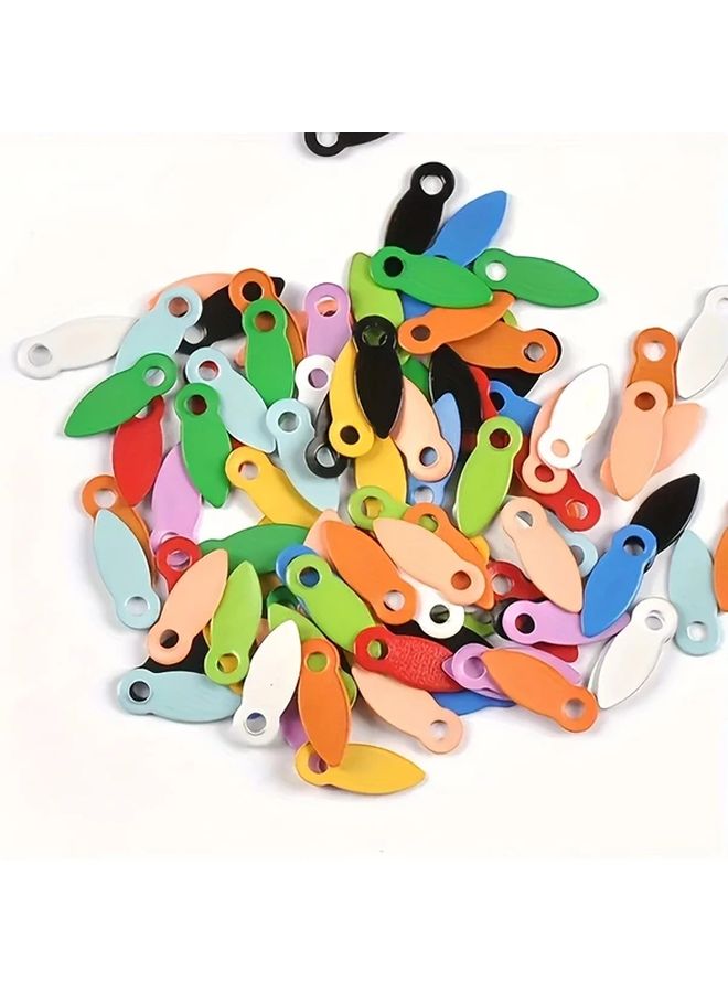 60 Mini Colorful Press On Nail Art Pieces Mixed Color Photo Frame Back Plate Accessories For Handmade Decoration - Image 5