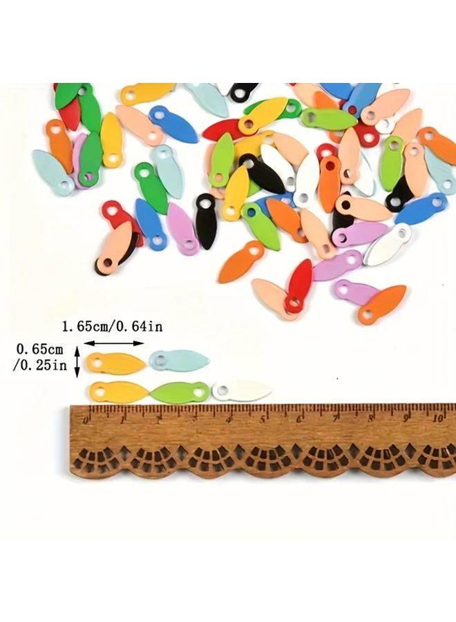 60 Mini Colorful Press On Nail Art Pieces Mixed Color Photo Frame Back Plate Accessories For Handmade Decoration - Image 3