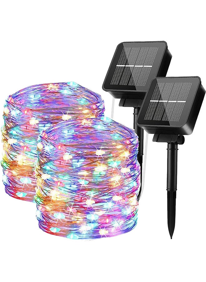 RATSAW 2 Pack Fairy Lights 10m 100Led Solar String Lights with 8 Modes Waterproof Copper Wire Lights for Patio Yard  - Image 1