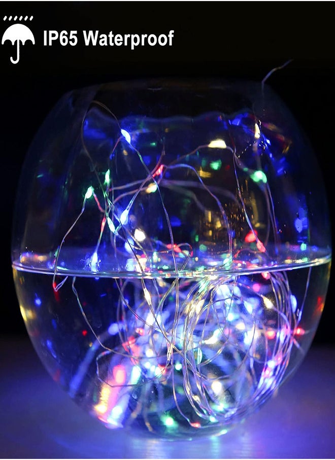 RATSAW 2 Pack Fairy Lights 10m 100Led Solar String Lights with 8 Modes Waterproof Copper Wire Lights for Patio Yard  - Image 3