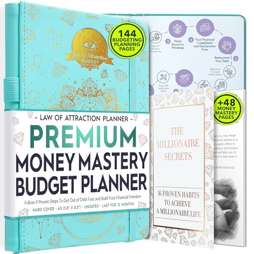 Budget Planner and Monthly Bill Organizer Finance Planner 12Month Journey to Financial Freedom Bill Payment Tracker Monthly Organizer Money Saving Expense Tracker Undated Budgeting Journal