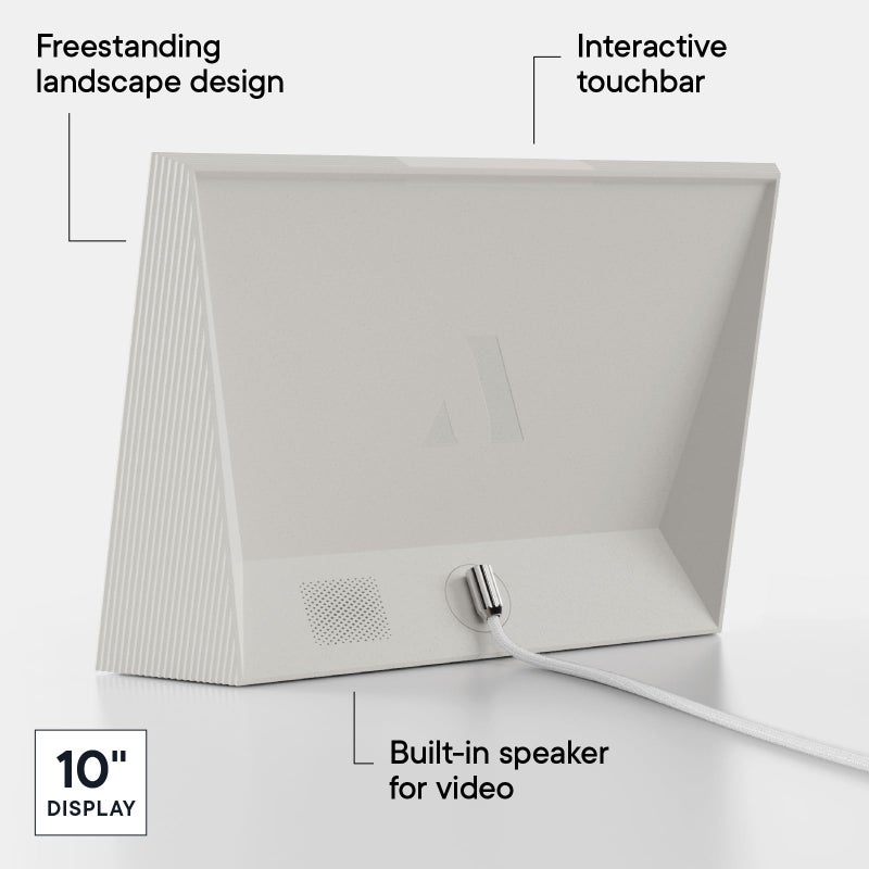 AURA Aura Carver 10.1" WiFi Digital Picture Frame | The Best Digital Frame for Gifting | Send Photos from Your Phone | Quick, Easy Setup in Aura App | Free Unlimited Storage | (Clay with White Mat)  - Image 4