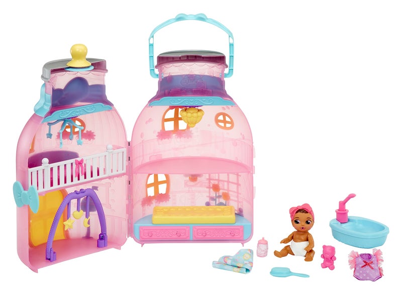Baby Born Surprise Bottle House Playset with Exclusive Doll - Discover 20+ Surprises, 2 Levels of Play, 6 Rooms to Explore, for Kids Ages 3 and Up - Image 1