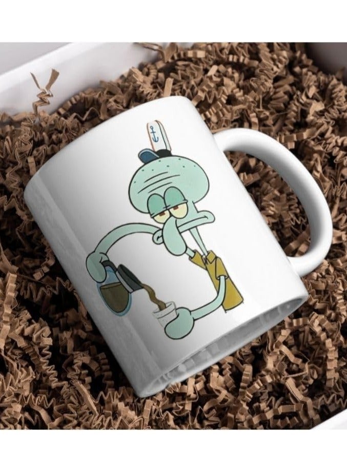 Printed Ceramic Mug – Durable Coffee Cup, 350ml Ceramic Material, Perfect for Hot and Cold Drinks, Stylish Design, Ideal for Home, Office, Daily Use and Gifting – Model EA7877KV - Image 2