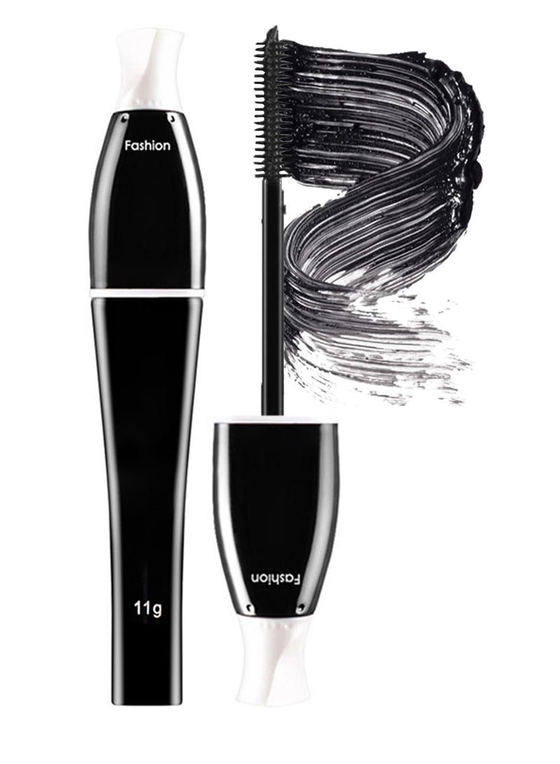 Excefore Black Curly Mascara, Waterproof Mascara, Black Mascara Long Lasting Thick Not Smudge, Fiber Mascara, Curly Mascara, Eye Makeup, Easy to color, Mascara Black, Black - Image 1