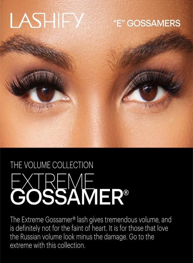 Lashify Extreme 15mm Gossamer DIY Eyelash Extensions Refill, Black, Easy False Lashes To Add Tremendous Volume - Image 2