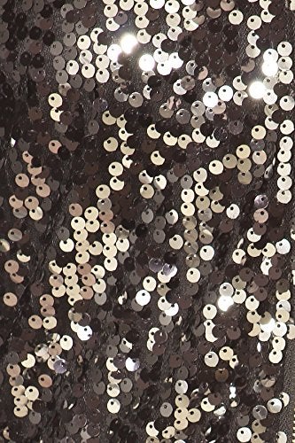 Anna-Kaci Womens Sequin Jacket Bomber Coat 1989 Slitter Outfit For Concert Party, Black+Silver, Small - Image 5