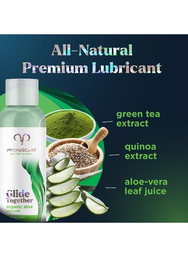 Promescent Organic Aloe Lube with Natural Ingredients, Premium Personal Lubricant For Couples - 4 oz - Image 2