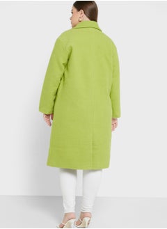 Vero Moda Curve Double Breasted Longline Coat  - Image 2
