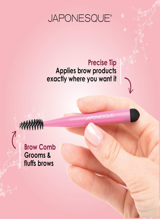 Japonesque طقم بناء الحواجب من JAPONESQUE - يتضمن ملعقة التثبيت، 5 قوالب حواجب وفرشاة للجل، الشمع ومكياج الحواجب - Image 3