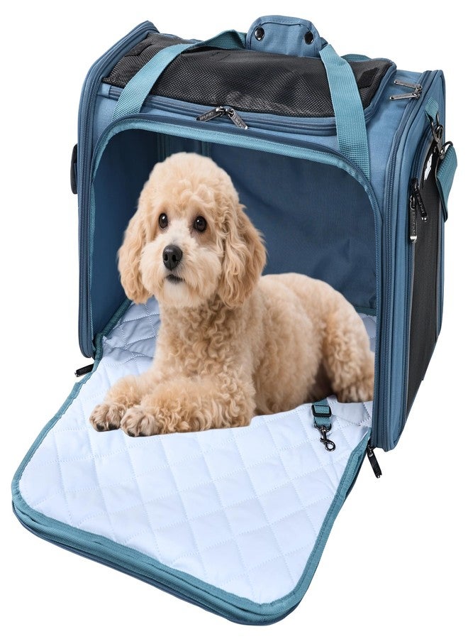 EliteField Deluxe Soft-Sided Pet Carrier (3 Year Warranty, Airline Approved), Travel Bag for Dogs, Cats & Small Pets, with Expandable Mat - Image 1