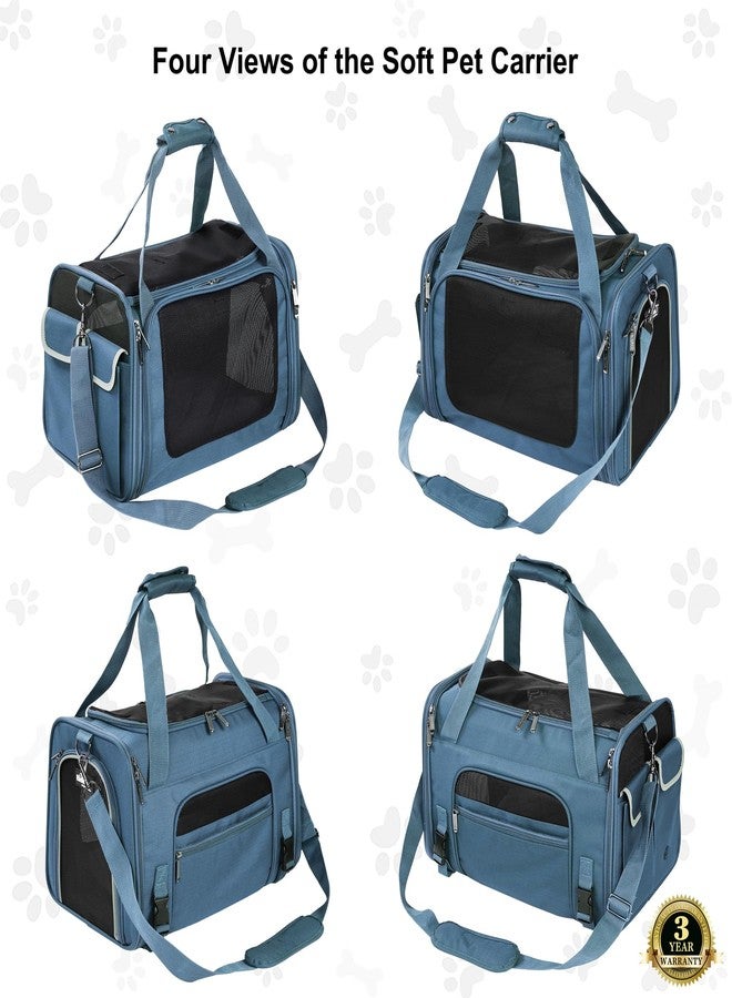 EliteField Deluxe Soft-Sided Pet Carrier (3 Year Warranty, Airline Approved), Travel Bag for Dogs, Cats & Small Pets, with Expandable Mat - Image 4