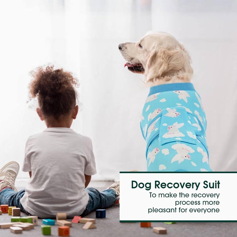 Kuoser Moisture proof Recovery Suit for Dogs Cats After Surgery, Professional Pet Recovery Shirt Dog Abdominal Wounds Bandages, Substitute E-Collar & Cone,Prevent Licking Dog Onesies Pet Surgery Recovery Suit Assorted natural tone picks - Image 5