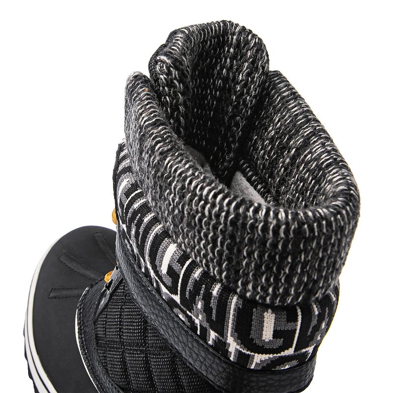 GLOBALWIN Snow Boots For Women Black/Prints Women's Winter Boots 8.5M - Image 5