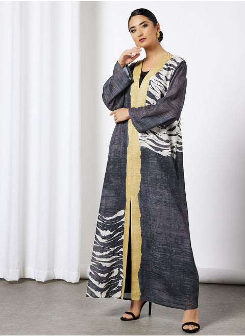Graphic Print Abaya