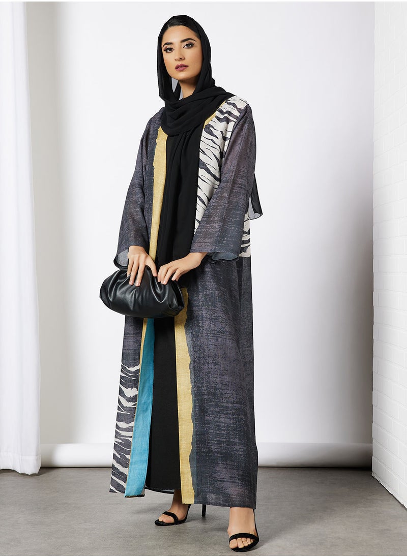 Graphic Print Abaya