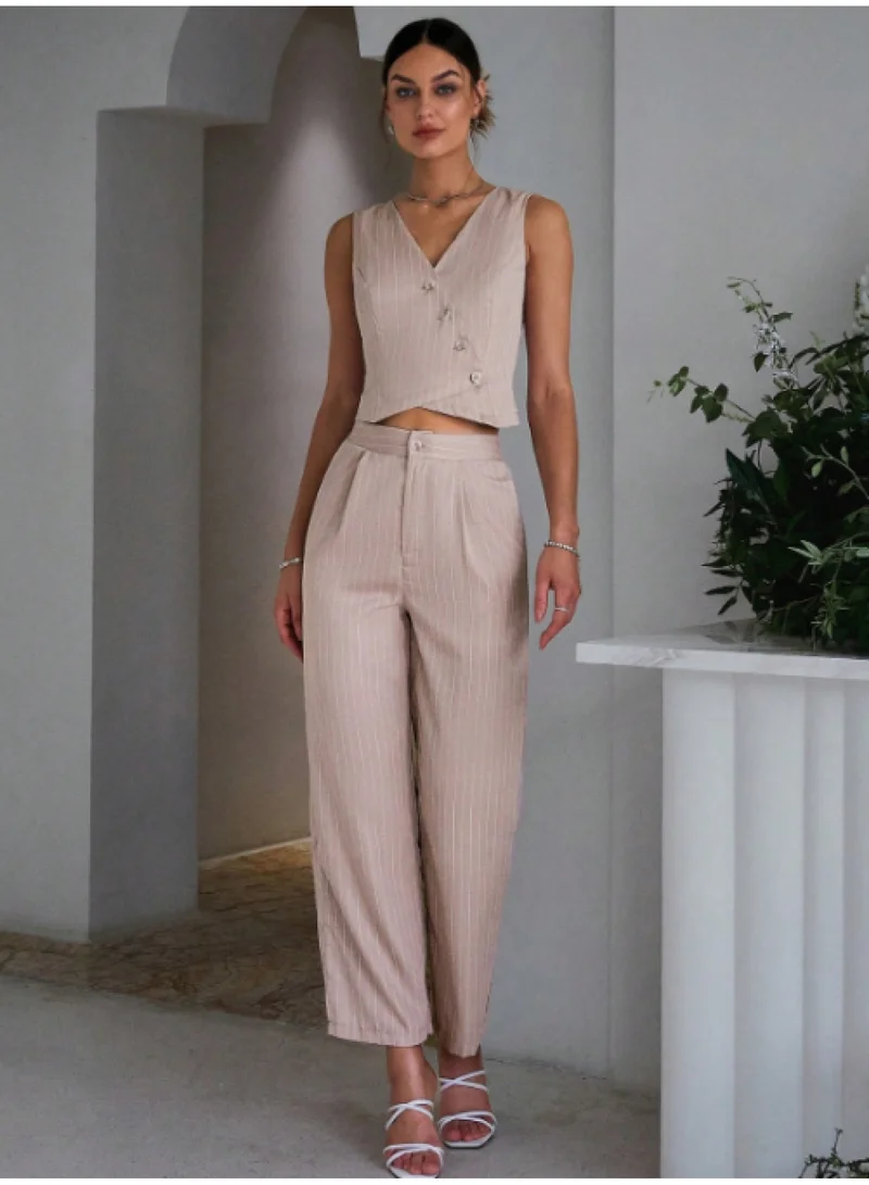 SIMPLEE Women's 2-Piece Outfit Set - Matching Top & Pants for Stylish Look