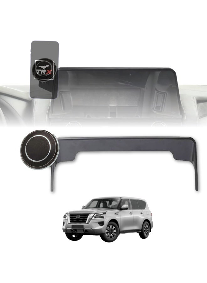 TRX AUTO Magnetic Phone Holder for Nissan Patrol 2020–2026 | Custom Fit Dashboard Mount | Strong Magnetic Grip, 360° Rotation, Easy One-Hand Use | Premium Aluminum Car Mount - Image 2
