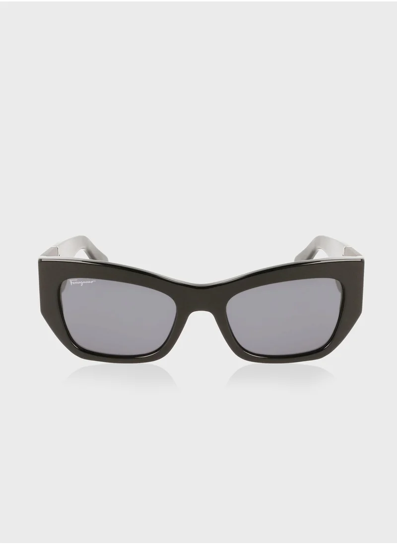 Salvatore Ferragamo Modified Rectangle Sunglasses