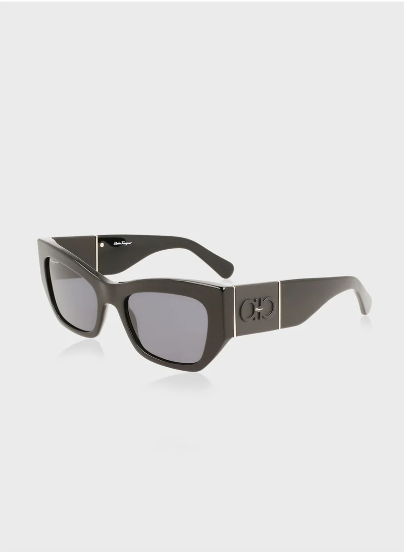 Salvatore Ferragamo Modified Rectangle Sunglasses