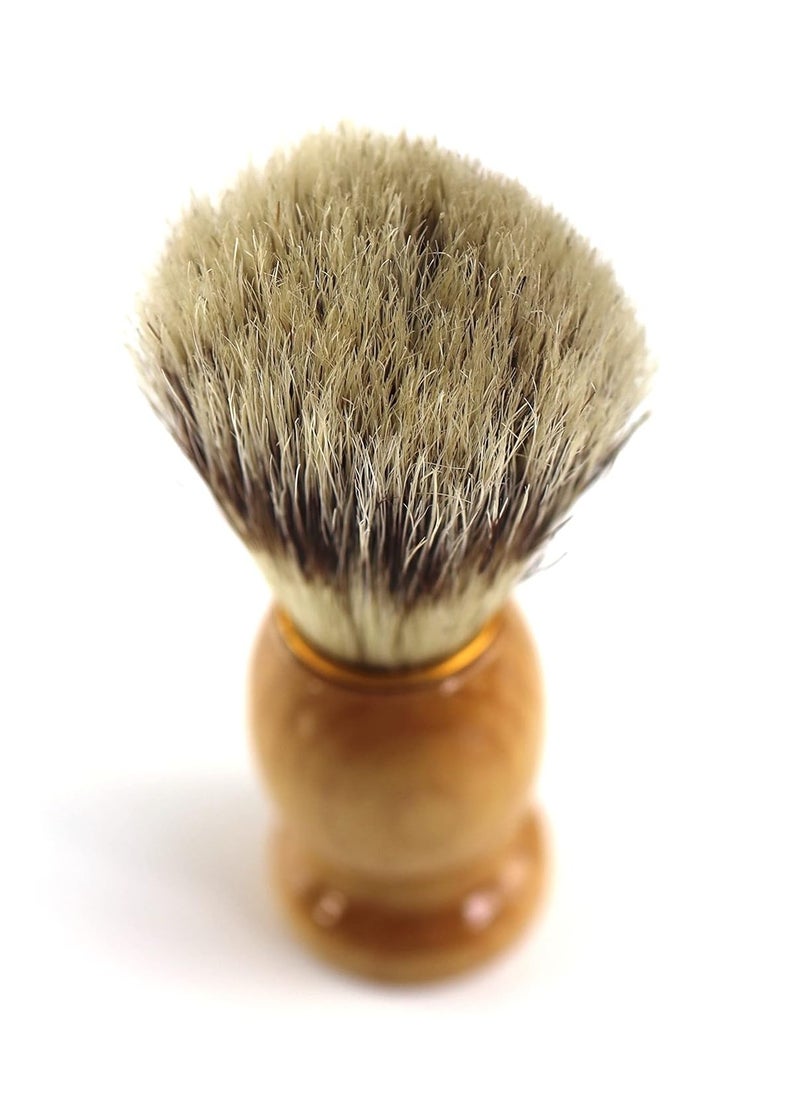 Iconikal Iconikal Wood Handled Badger Hair Shaving Brush, 2-Pack Aeorsol-Free Shaving Cream  - Image 1