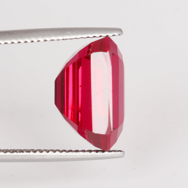 REAL-GEMS - Genuine! Emerald Cut Red Ruby 16. Carat Loose Gem Stone For Pendant Making - Image 5