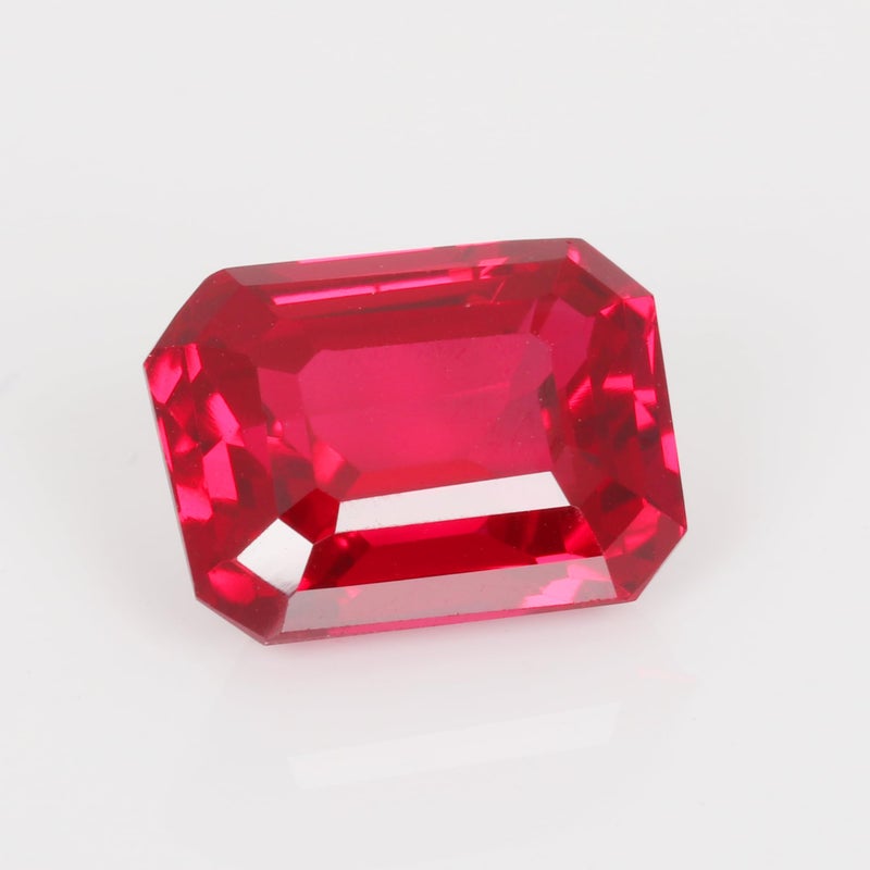 REAL-GEMS - Genuine! Emerald Cut Red Ruby 16. Carat Loose Gem Stone For Pendant Making - Image 2