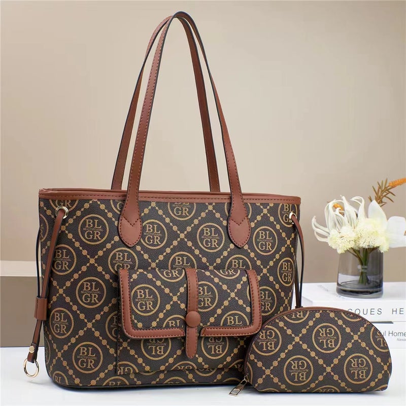 New Bag Printed Stitching Handbag Fashion Single Shoulder Atmosphere Cross-Body Large Capacity Mother Bag - Image 5