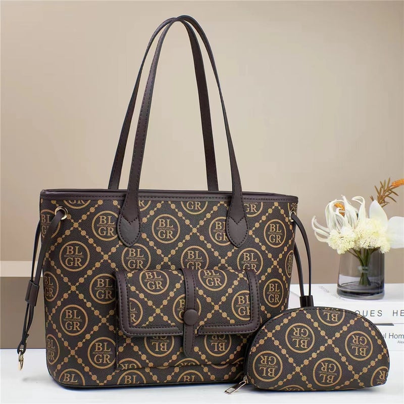 New Bag Printed Stitching Handbag Fashion Single Shoulder Atmosphere Cross-Body Large Capacity Mother Bag - Image 3