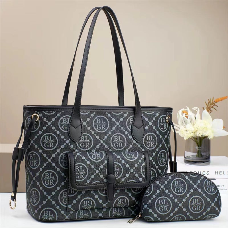 New Bag Printed Stitching Handbag Fashion Single Shoulder Atmosphere Cross-Body Large Capacity Mother Bag - Image 4