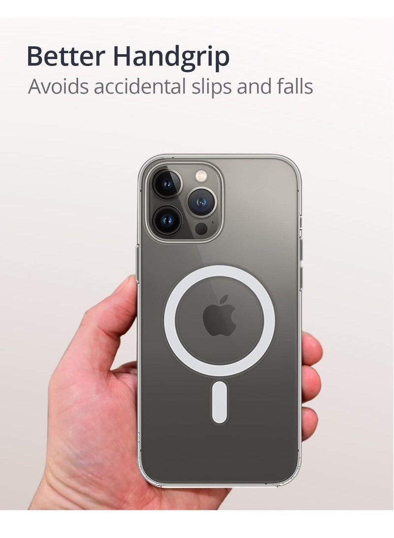 LEDIN iPhone 13 Pro Max MagFix Magnetic Case, Supports Mag-Safe Wireless Charging, Air Hybrid Protective Case/Cover Designed for iPhone 13 Pro Max (6.7-Inch)  Clear  - Image 5